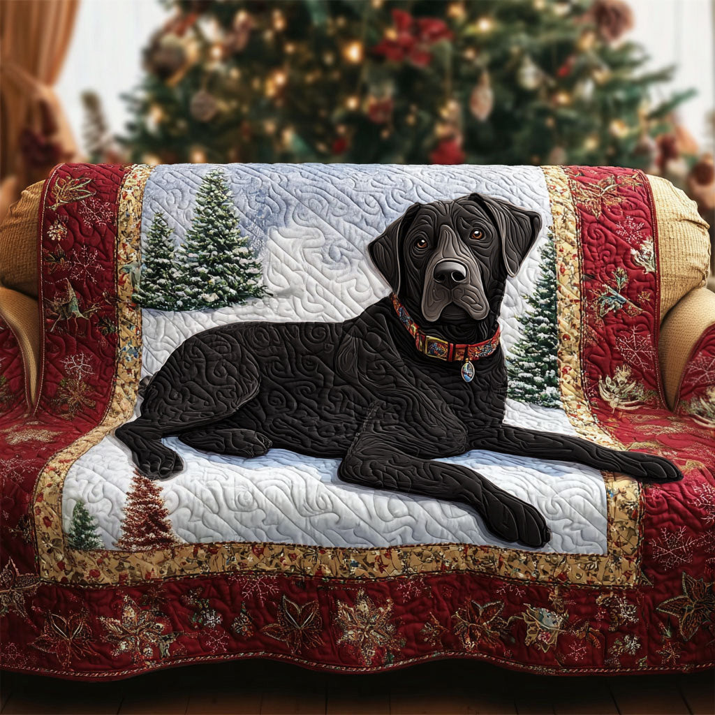 Sanne - Gewatteerde bankhoes Labrador Zwart