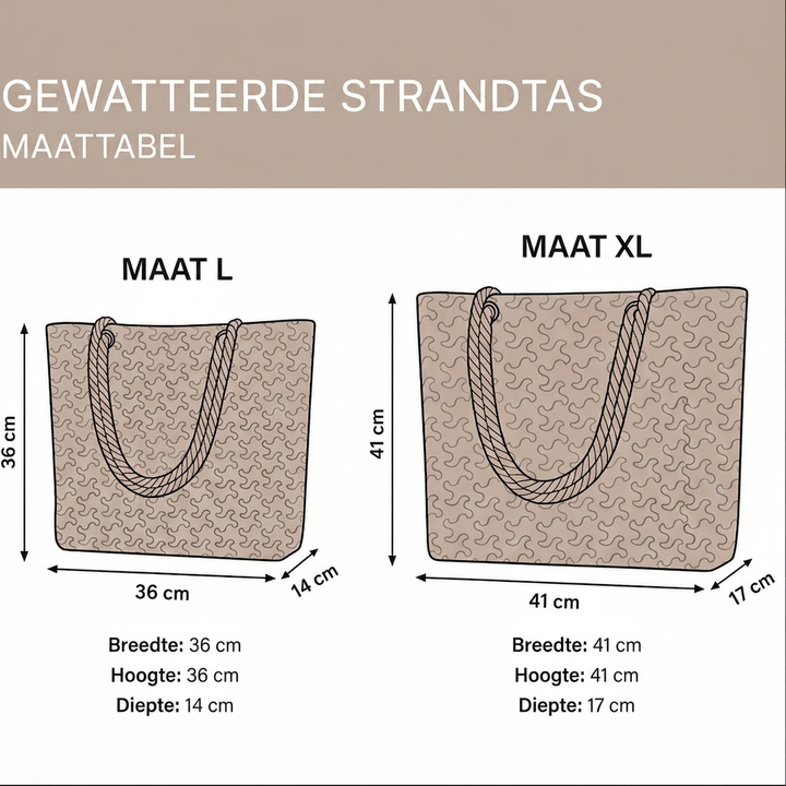 Wendy | Handgemaakte strandtas