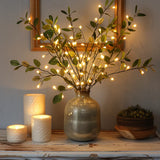 Olijftak met Decoratieve Verlichting
