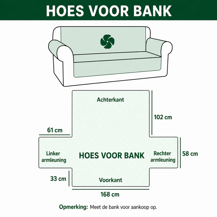 Willemien - Gewatteerde bankhoes Kabouter Karmozijn