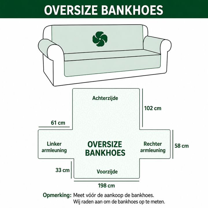 Willemijn - Gewatteerde bankhoes Woud aan Schemering