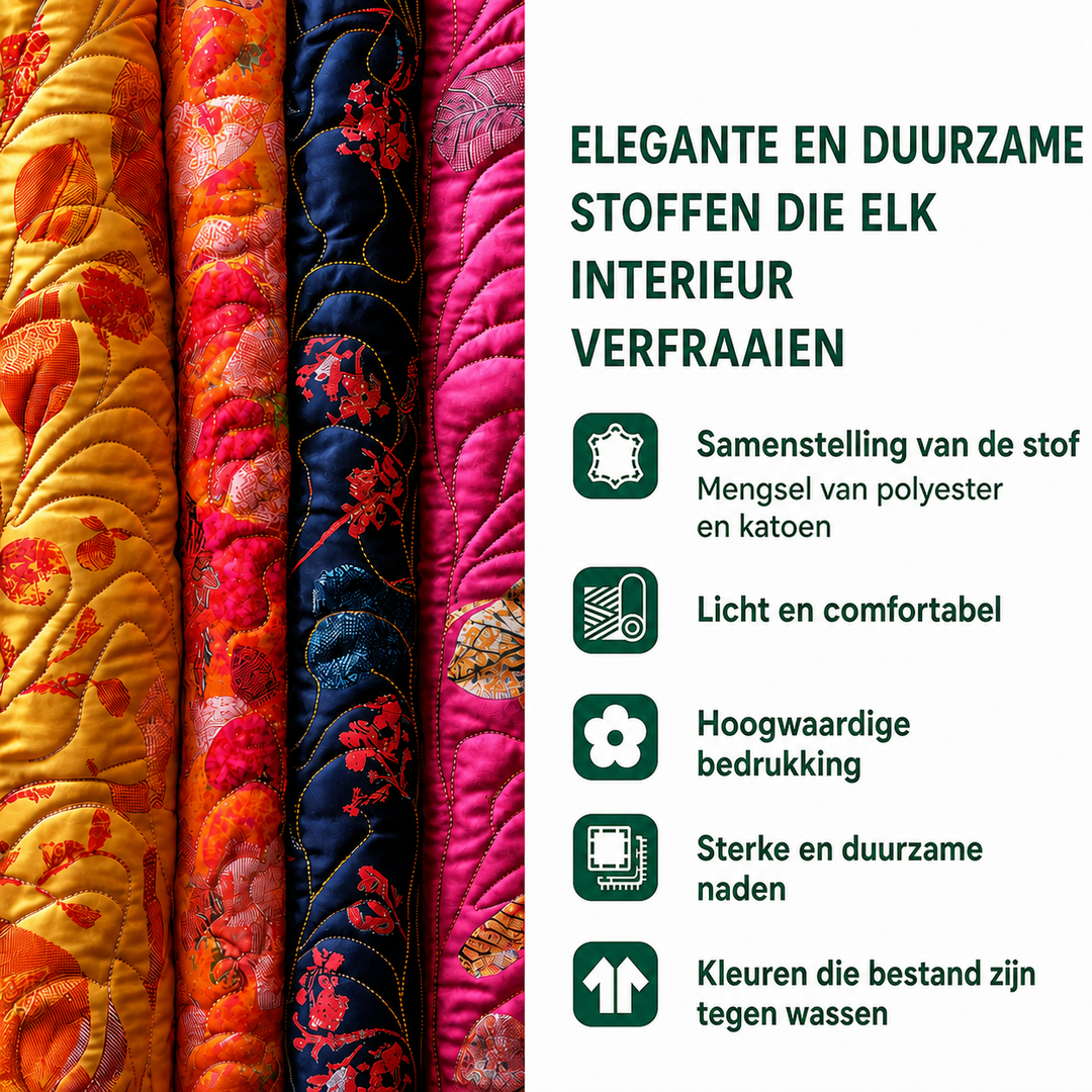 Sterre - Gewatteerde gordijnen Lavendel bij Zonsopgang