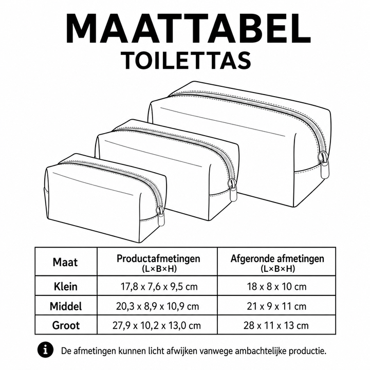 Odile - Gewatteerde toilettas Verfijnd Print