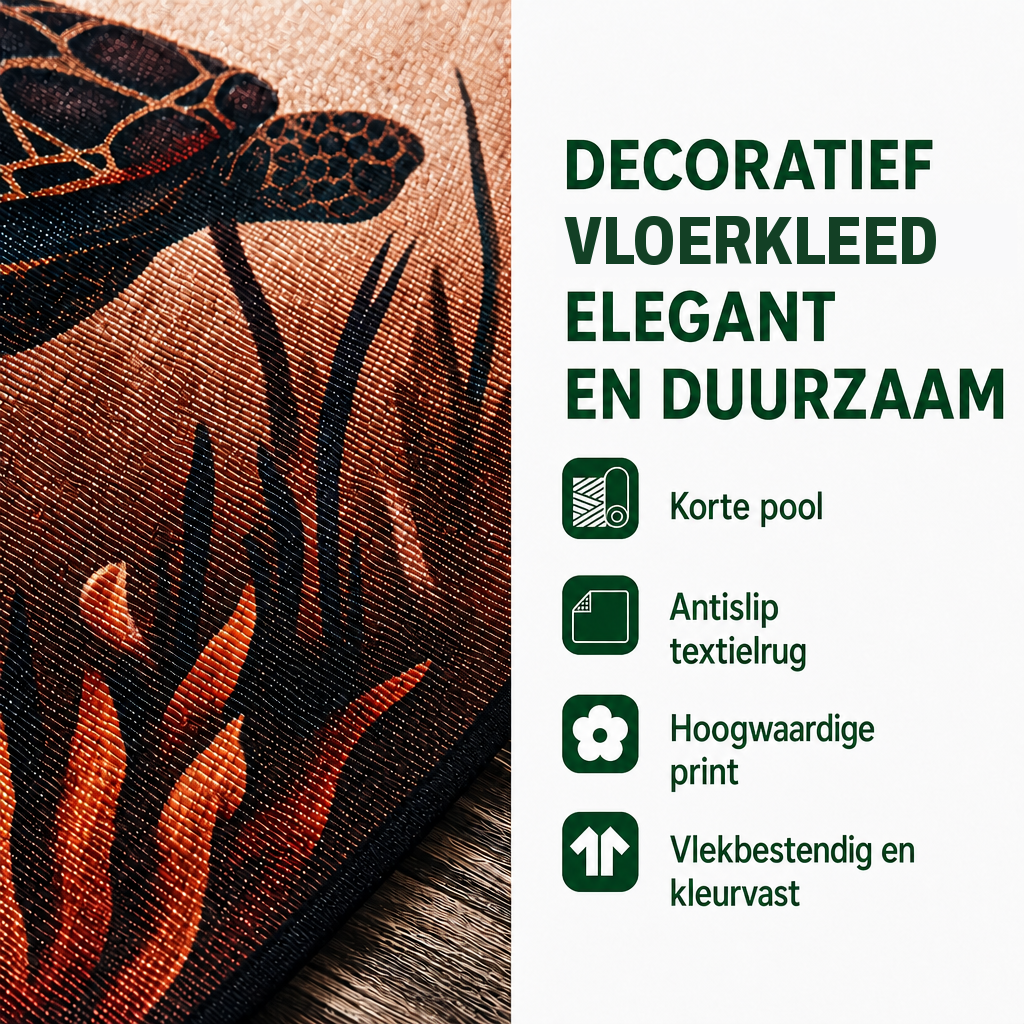 Tess - Decoratief vloerkleed Diep Voorouderlijk